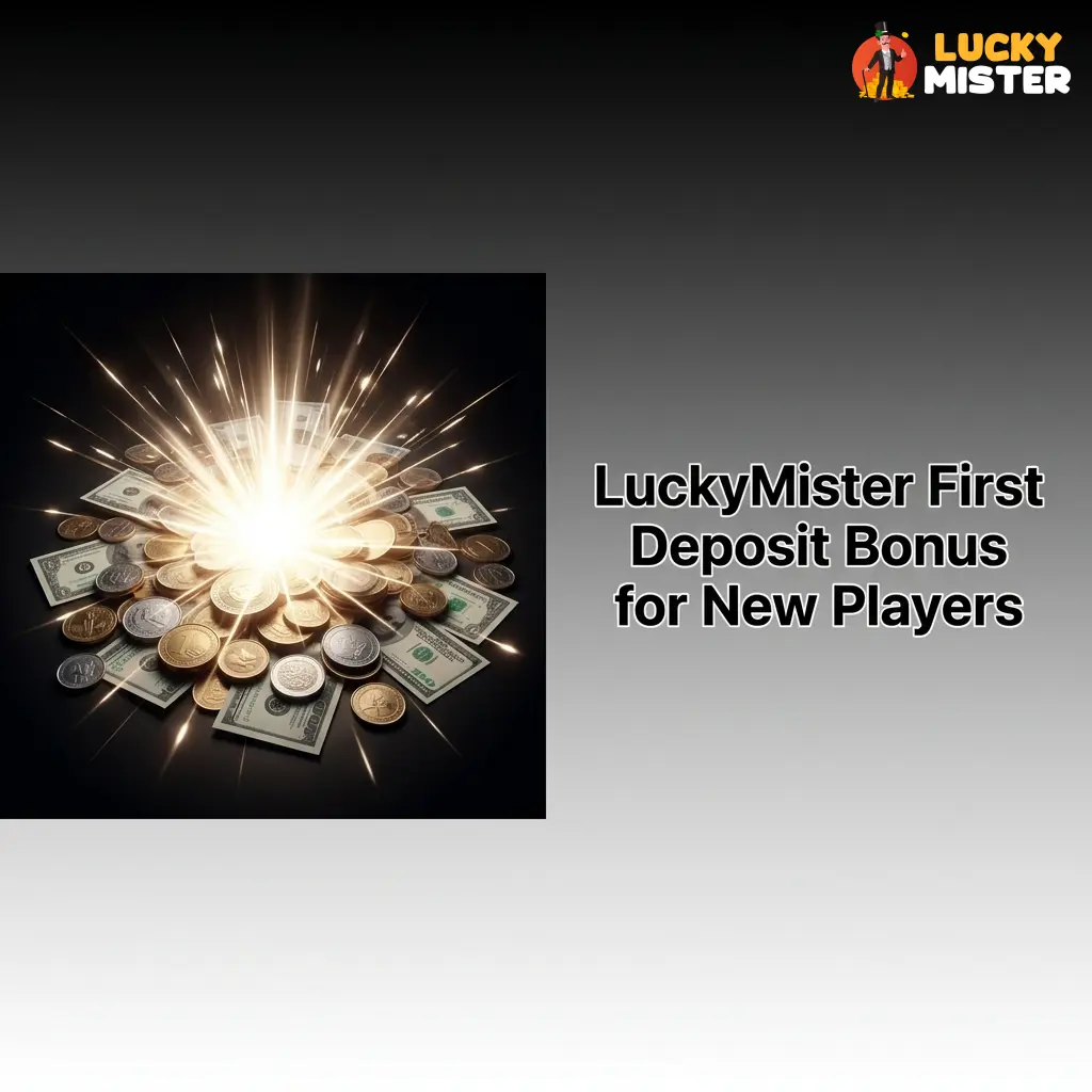 LuckyMister first deposit welcome bonus tiers offering up to 250% match and 250 free spins with x35 wagering requirements