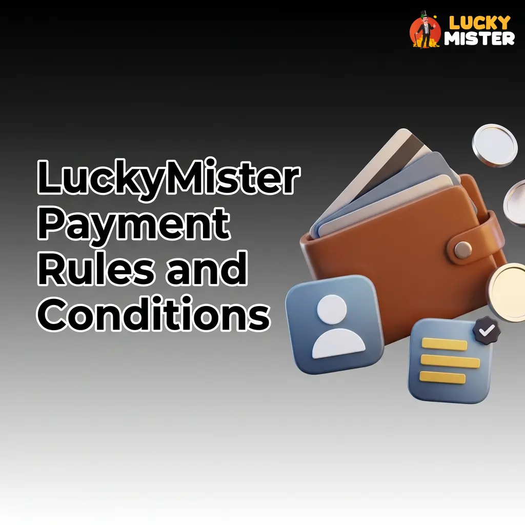 LuckyMister payment rules: KYC verification, matched withdrawal methods, bonus wagering, single account policy, EUR transactions